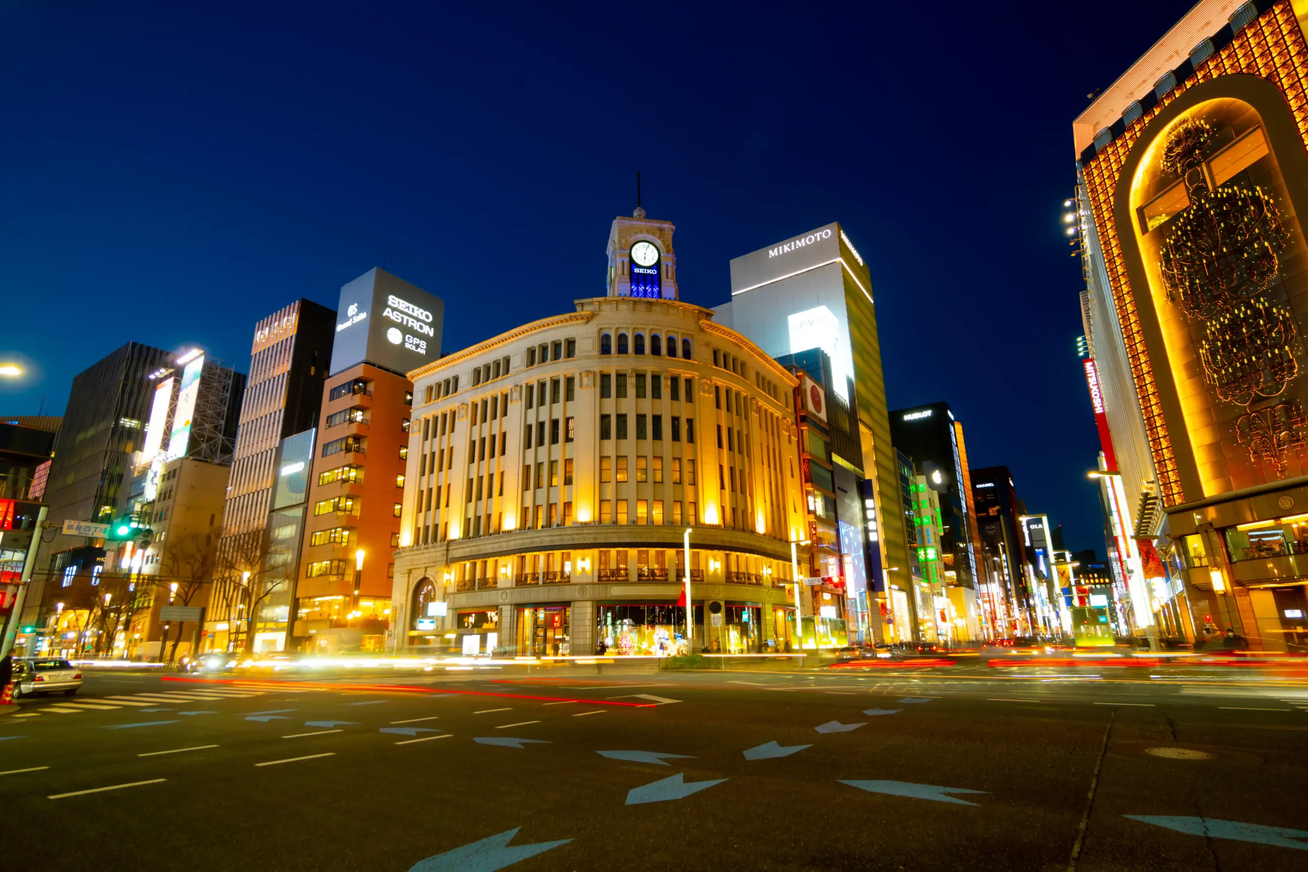 銀座の街の画像
